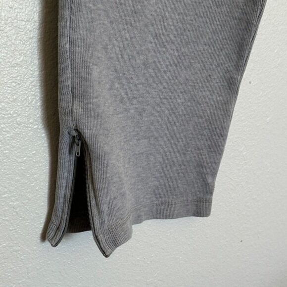 Ralph Lauren Cropped Sweat Pants Lounge Drawcord Petite Large Pullon Zip Hem - Picture 4 of 10